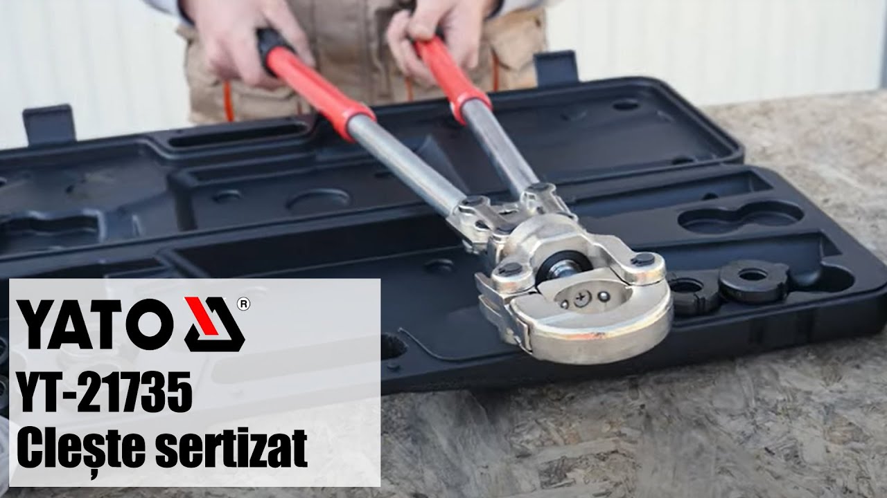 Yato YT-21735 - Vezi cum funcționează un clește pentru sertizat țevi PEX-AL-PEX!