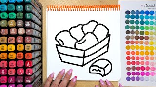 Satisfying Chicken Nuggets Coloring Asmr Yummy