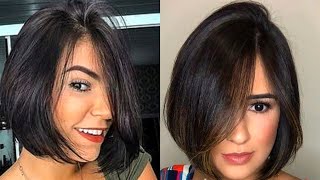 Chin Length Layered Bob Haircuts With Volumized Bang Hairstyles Ideas  2022-2023
