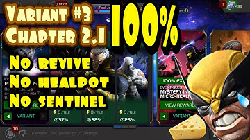 VARIANT #3 POLAR OPPOSITES 2.1 100% NO REVIVE, HEALPOT, AND SENTINEL - MARVEL CONTEST OF CHAMPIONS