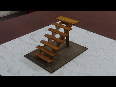 DIY Minyatür merdiven DIY  miniature stairs (stick)