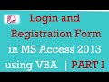 Formulaire dinscription dans ms access en utilisant vba  tutoriels ms access