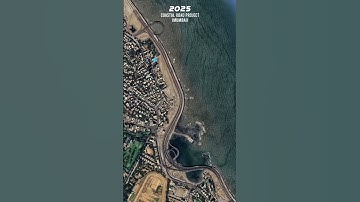 Mumbai’s Coastal road 🛣️: Reshaping the City’s Shoreline| #coastalroad #timelapse #roadprojects #mi