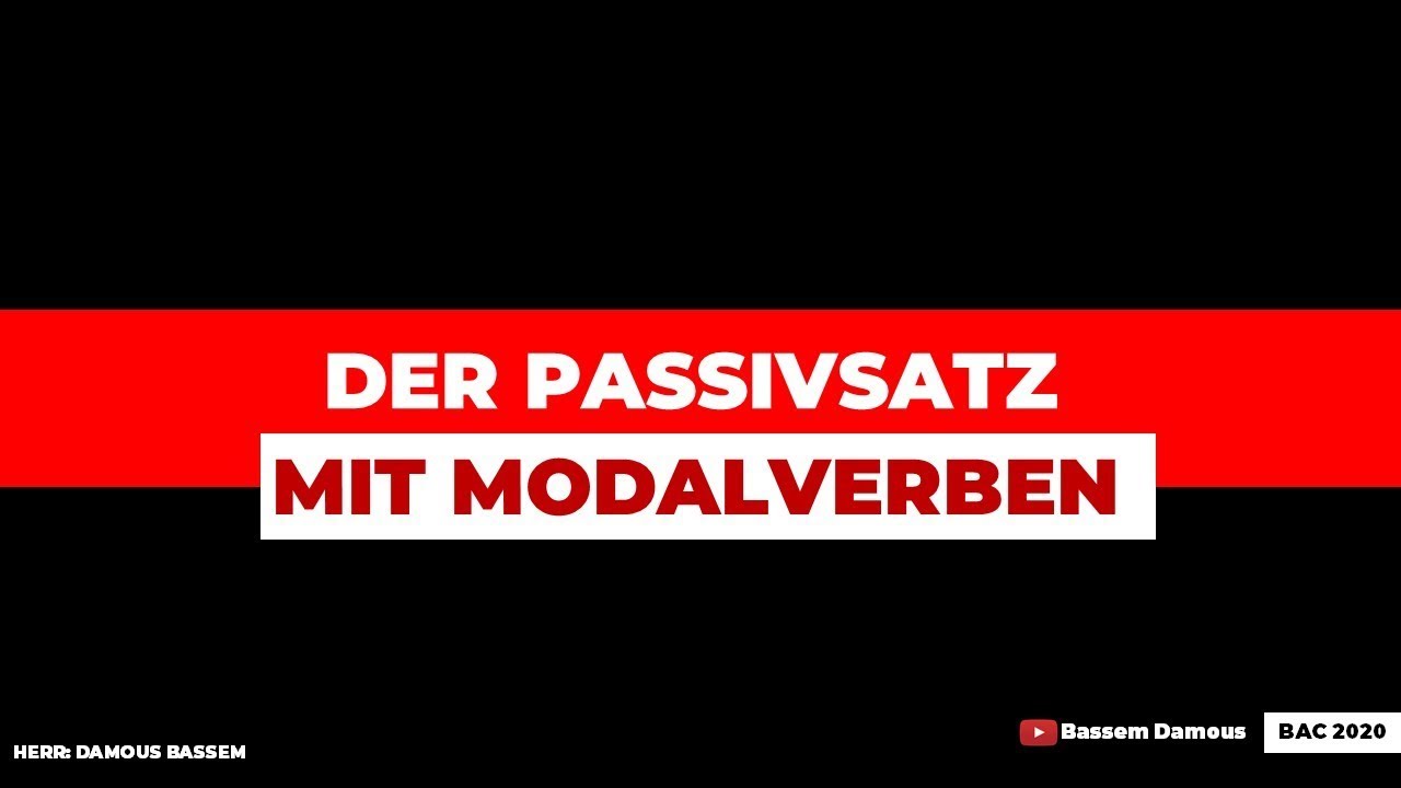 Passivsatz mit Modalverben