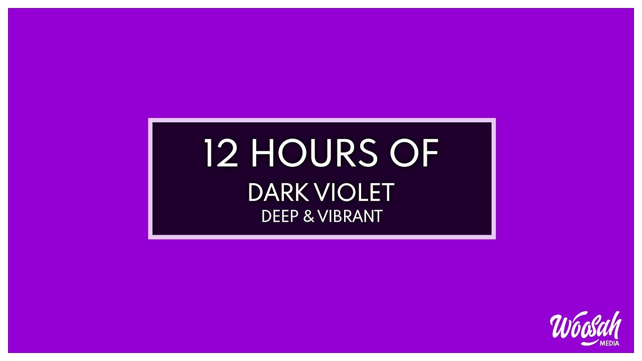 12 Hours of Dark Violet Light for Podcast Lighting & Ambient Room Illumination