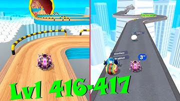 Going Balls Super Speedrun New update gameplay Levels 416-417