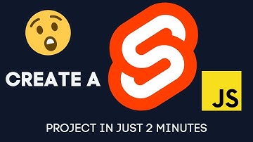 Create a SVELTE js project in just 2 MINUTES 😱