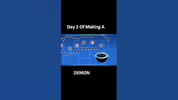 Day 2 Of Making A DEMON! #geometrydash #gd #gaming #gdupdate #shorts ‪@kingofcats-gd‬ #is #cool
