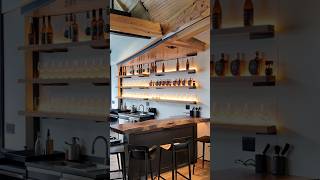 We Built the Most STUNNING Home Bar From a Live-Edge Wood Plank! 🍷✨