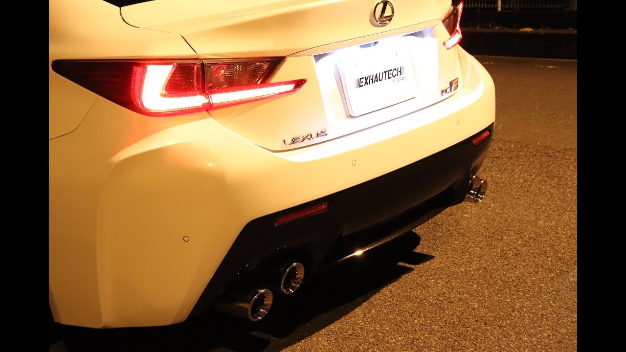 LEXUS RCF Scene2 高音サウンドEXHAUTECH 可変バルブリアマフラー