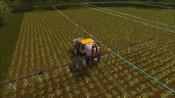 Farming Simulator 2015 Spraying with course play