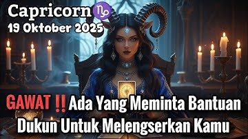 Capricorn♑ GAWAT‼️Ada Yang Meminta Bantuan Dukun Untuk Melengserkan Kamu! Okt 2025 - Planet Zodiak