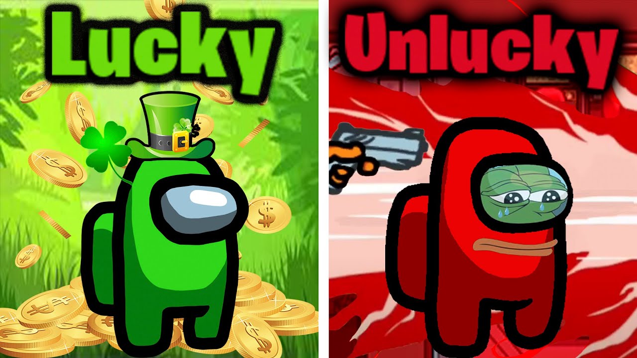 Lucky vs Unlucky Among Us Perfect Timing Moments 1 YouTube