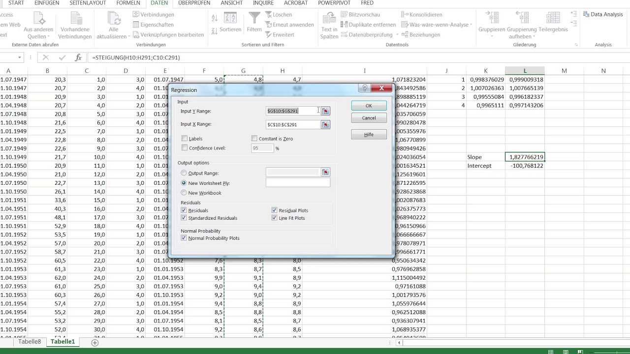 Teil 4 Trendberechnung Von Saisonalen Daten Trendlinie Berechnen Youtube