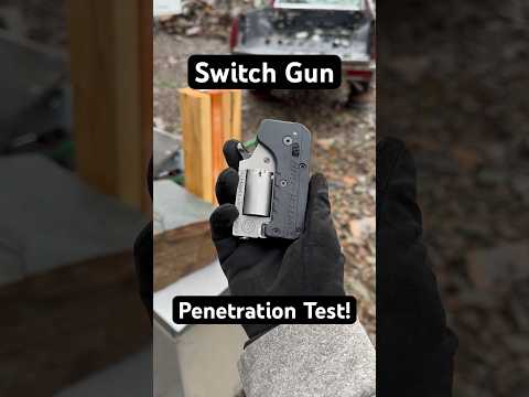 Switch gun penetration test 22magnum standard manufacturing.