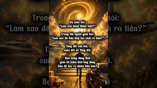Tiền không đến từ may mắn – mà đến từ tư duy bạn chọn mỗi ngày #luật_hấp_dẫn_của_vũ_trụ #thanhcong