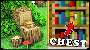 15 Ways to Hide a CHEST in Minecraft