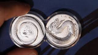👉  2020 Germania FAFNIR One Ounce Silver Coin X 2 👉 Great Value 👉  #Gold #Silver #Platinum #Copper