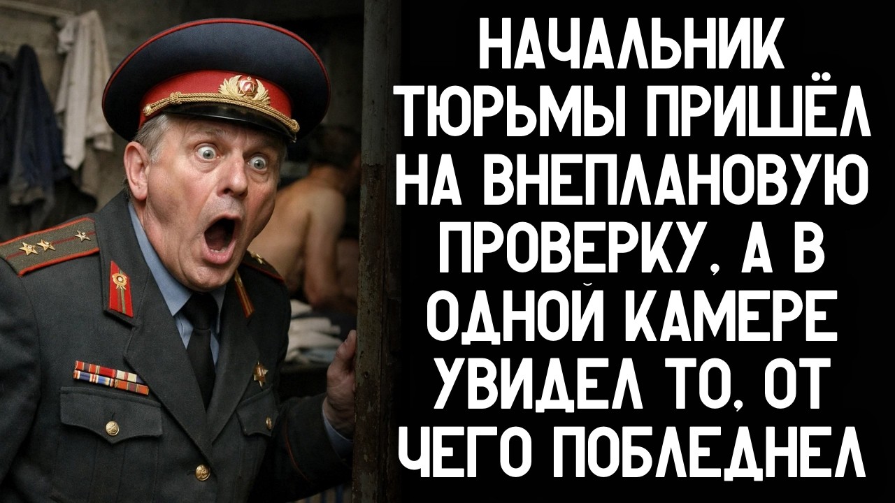 Начальник тюрьмы пришёл на внеплановую проверку, а в одной камере увидел то, от чего побледнел!