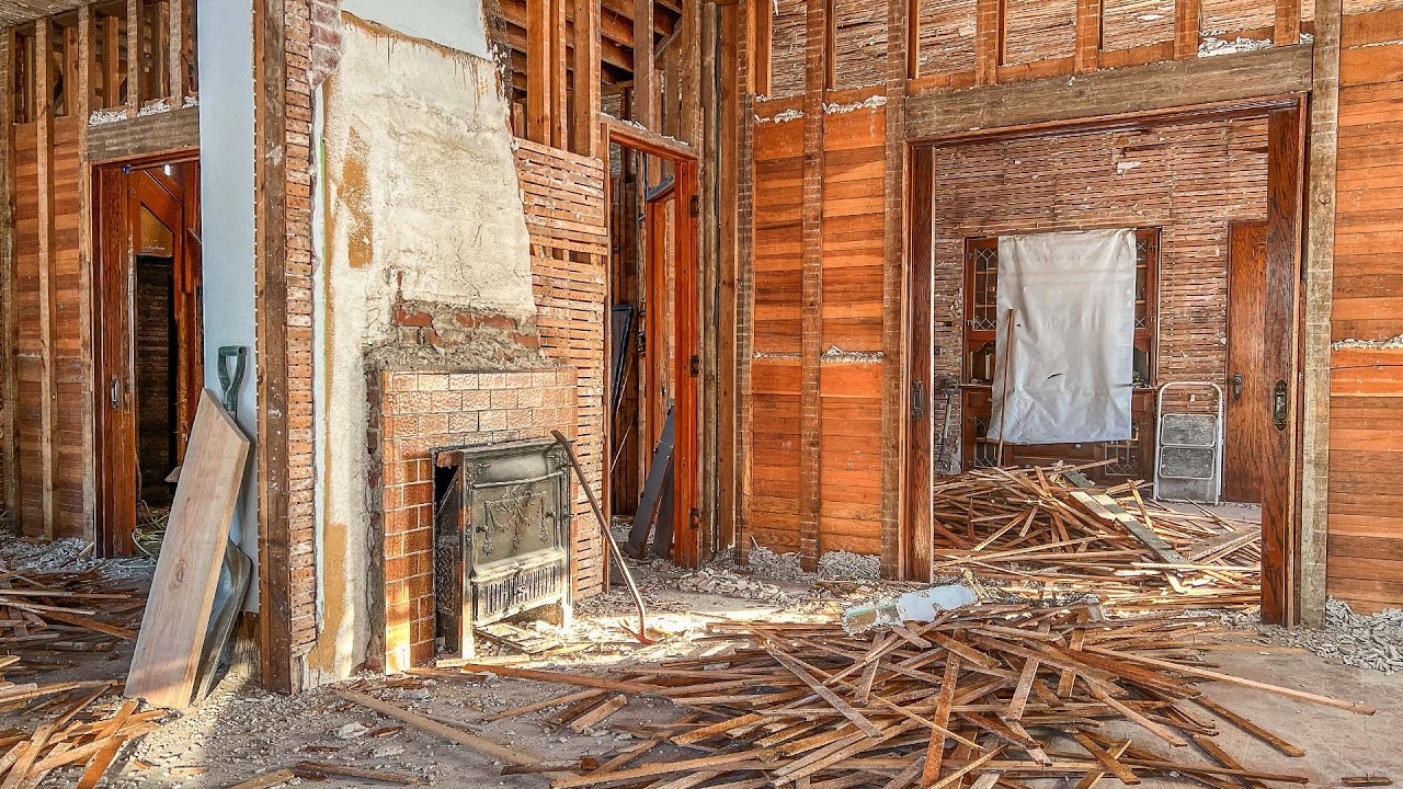 Restoring A 7,000 Hoarder Mansion Main Floor Demolition YouTube