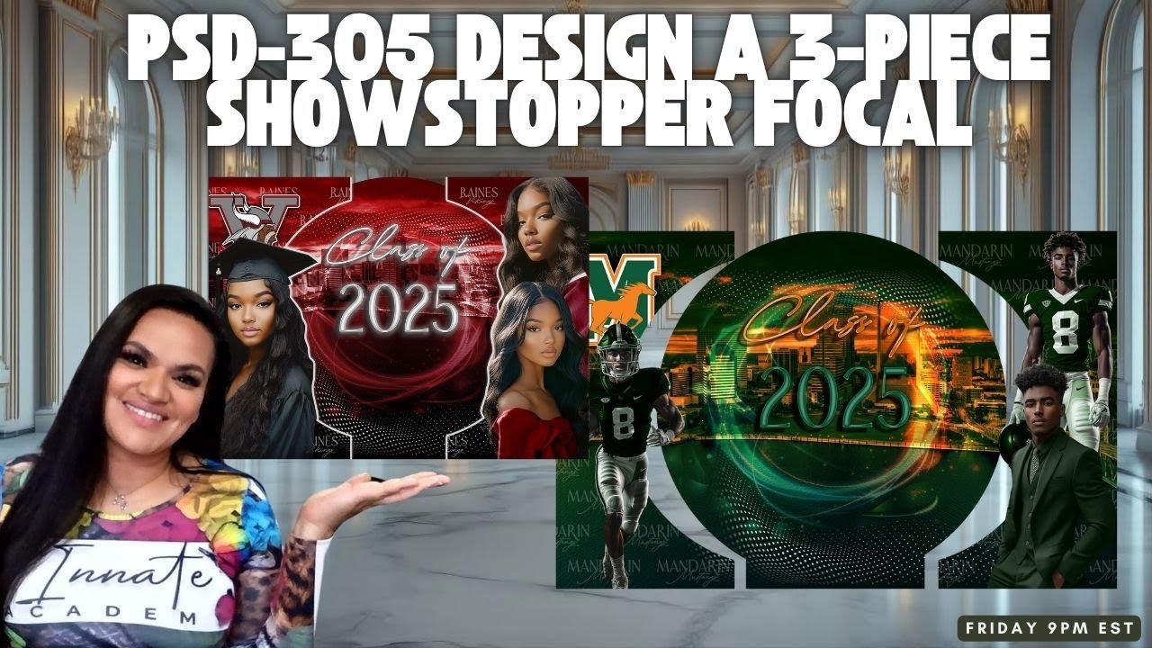 PSD-305 5-Minute Photoshop Event Focal Wall Design Template Photoshop