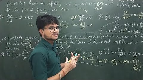 CENTRAL ORBIT II DIFFERENTIAL EQUATION IN PEDAL FORM II OBJECTIVES II BSC FOURTH SEMESTER II