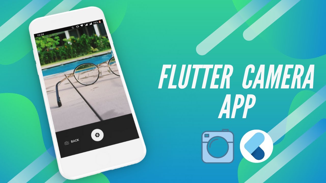 Flutter camera. Flutter image. android and ios and flutter creative logo.