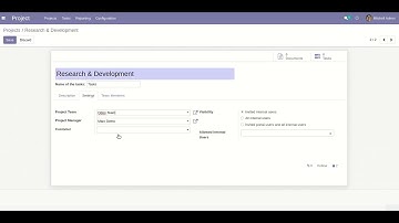 Odoo Project Team App
