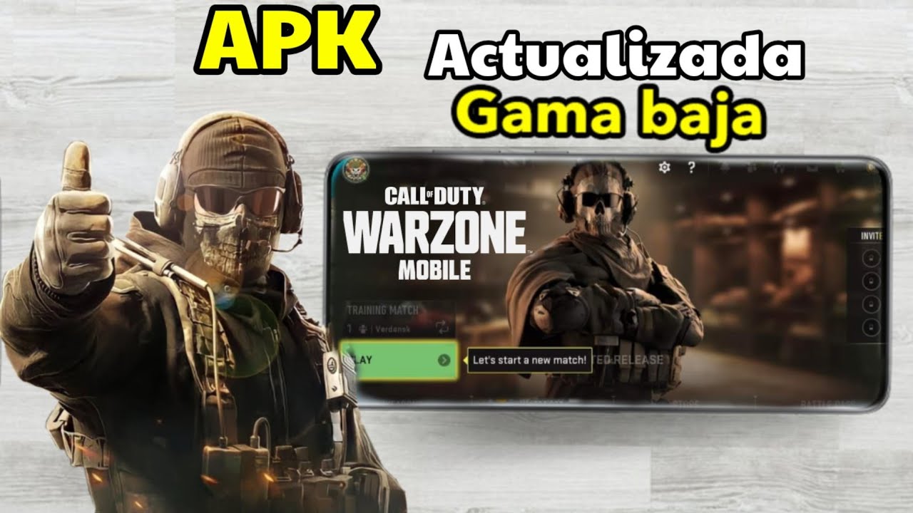 COMO DESCARGAR APK ACTUALIZADA DE WARZONE MOBILE EN GAMA BAJA
