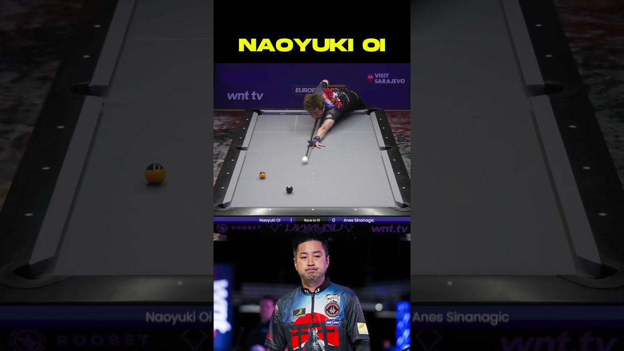 Image of video the Naoyuki Oi 🇯🇵  2026 European Open Pool | Day Three #EuropeanOpen #nineball #biliards 24