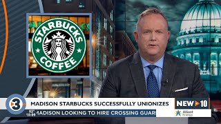 Workers at downtown Madison Starbucks win unionization bid