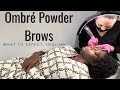 Ombre powder brows microshading on dark skin brow artist interview what to expect  healing