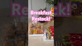 Teenagers Breakfast Cupboard Restock! #foodhack #resocking #vlog #shorts