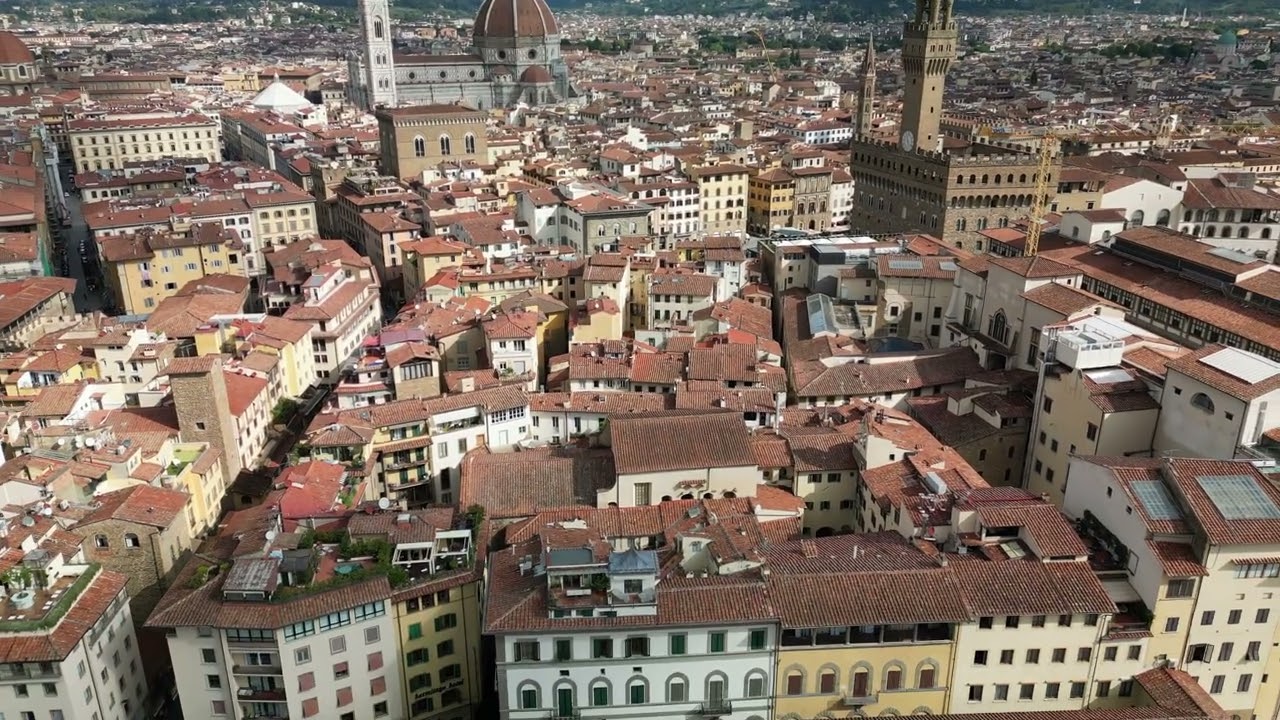 Drone over Florence 4K 