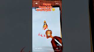 Happy Durga Pujapainting Of Goddess Durga,