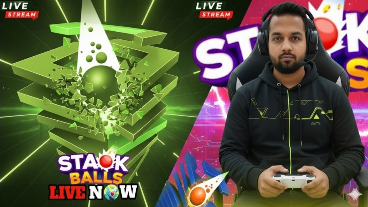 Live Stack Ball 3D Highest⚽️ Score Challenges🎮 