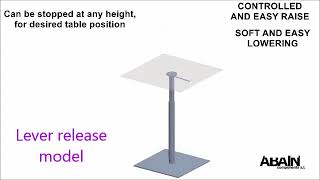 Height adjustable table column