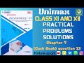 Unimax class 11 (Cash book) accountancy chapter 7 question no. 23  practical problems solution.
