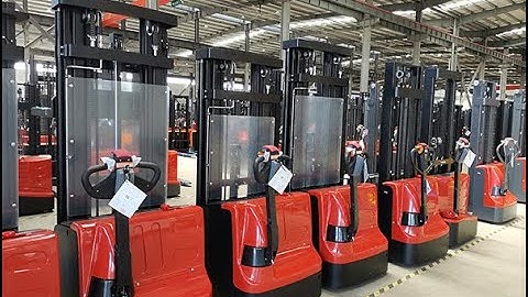 1 5T walkie stacker operational video. Fork Focus, Focus on MHE result.