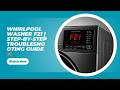 Whirlpool Washer F21 | Step‑by‑Step Troubleshooting Guide 🛠️