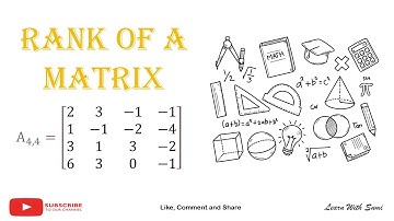 Rank of a matrix | Echelon form | Elementary row transformation