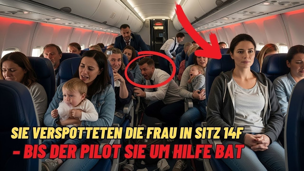 Sie verspotteten die Frau in Sitz 14F – bis der Pilot sie um Hilfe bat