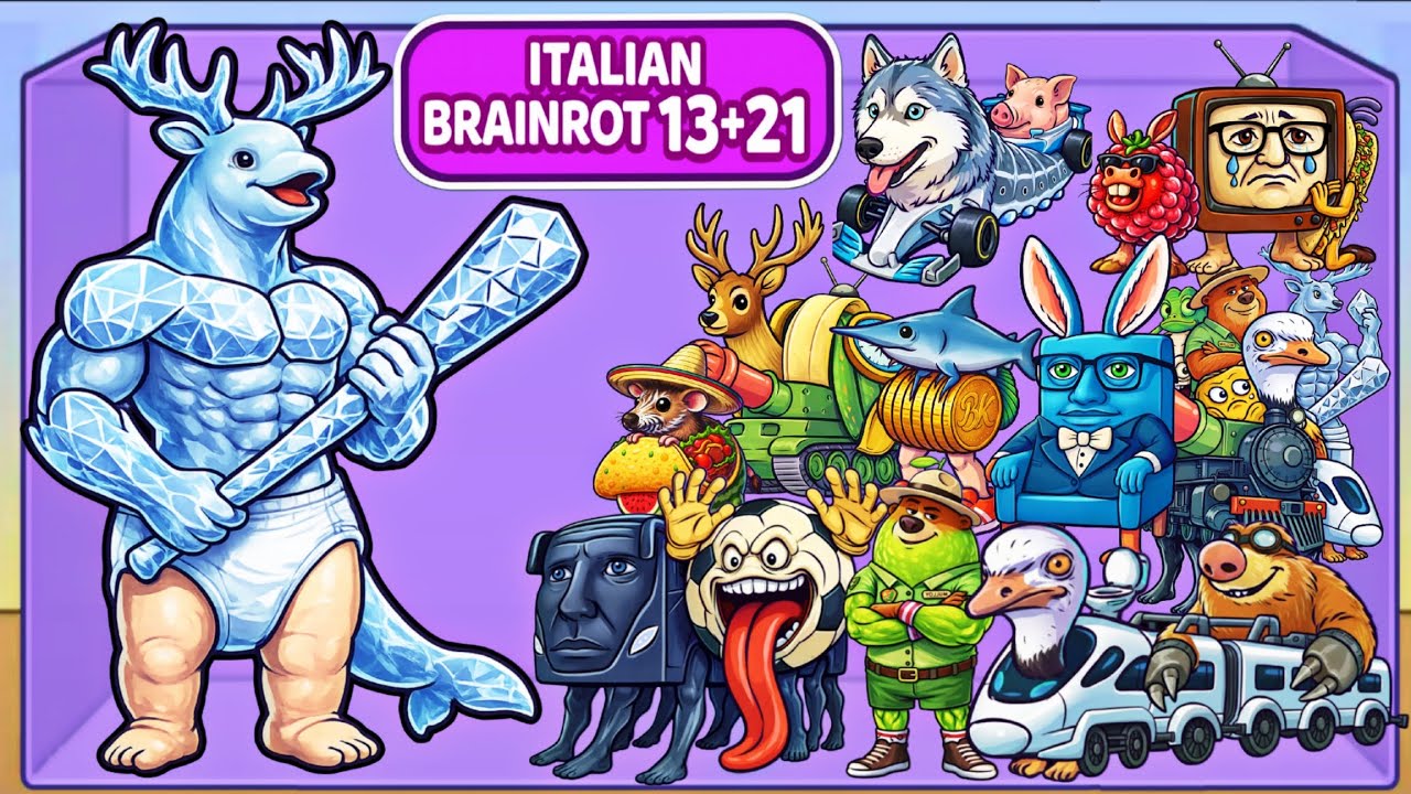 Merge Fellas Mixed Brainrot ( Italian Brainrot 13+21 ) Gameplay Reaching Max Level ×2 | New Update