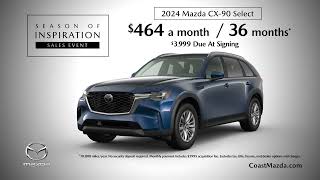 The Season of Inspiration Event at Coast Mazda starts now