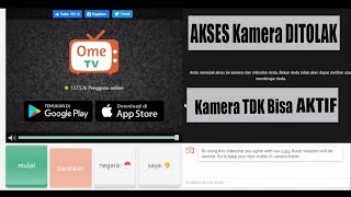 CARA MENGAKTIFKAN KAMERA DI OME TV, akses ke kamera dan mikrofon ditolak