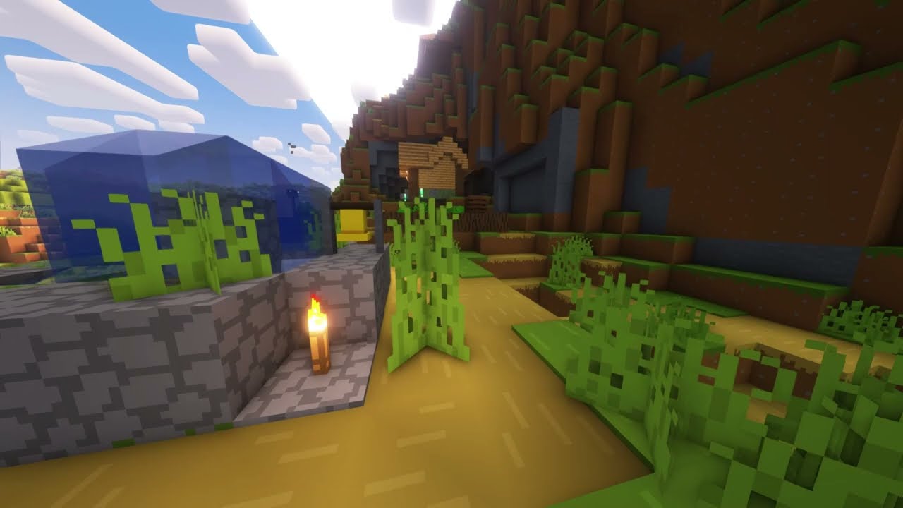 Simple redstone pufferfish piston door!