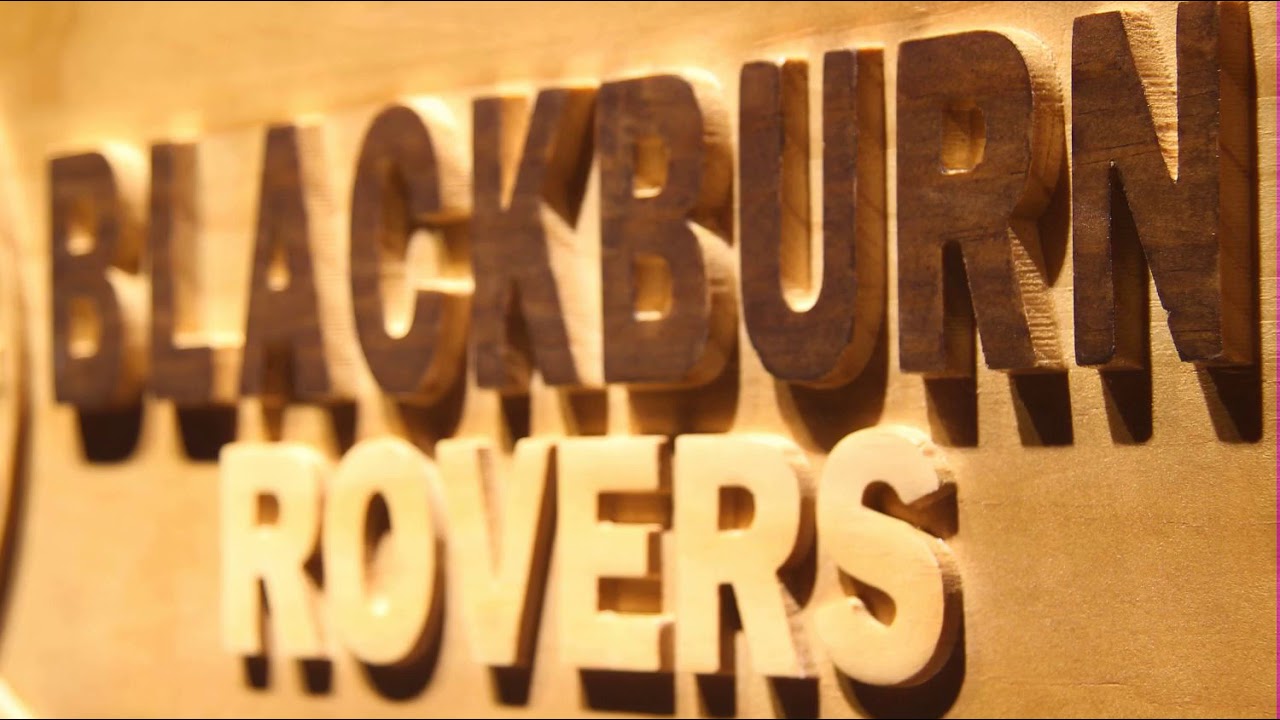 Blackburn Rovers FC Wood Sign
