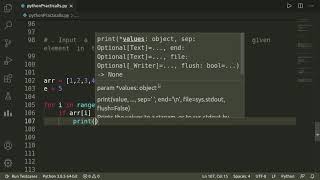 search  for  a  given  element  in  the  list/tuple.