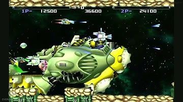 R-Type Dimensions (R-Type 1 3D Mode) - Xbox 360 Co-op Cheat Run Mixed Mode