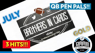 Brothers in Cards FOOTBALL JULY GOLD Pack Plus Program | 3 HITS!!!